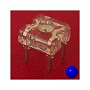 High-Power 3chip-SuperFlux-LED blau, 3.000mcd, 80°